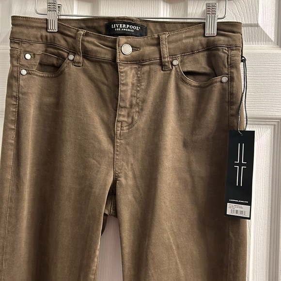 NWT LIVERPOOL Kay Skinny Colored Jean- BROWN-SZ 6 - Picture 3 of 7